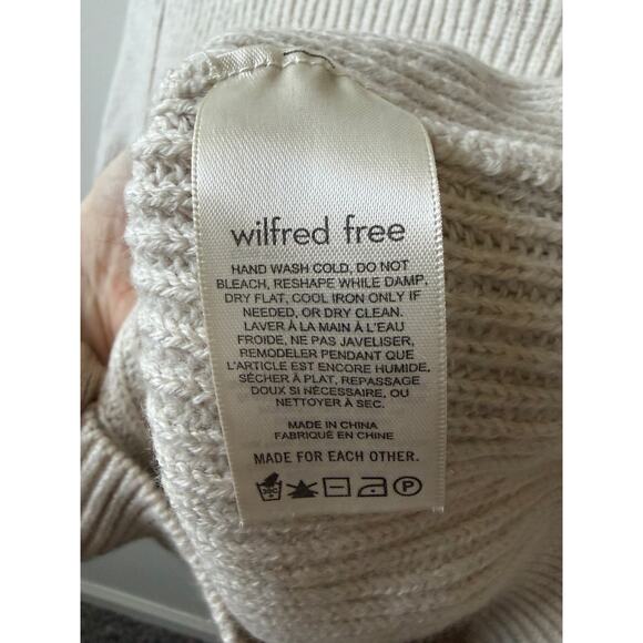 Aritzia Wilfred Free wool cream sweater women's size small - Picture 4 of 4